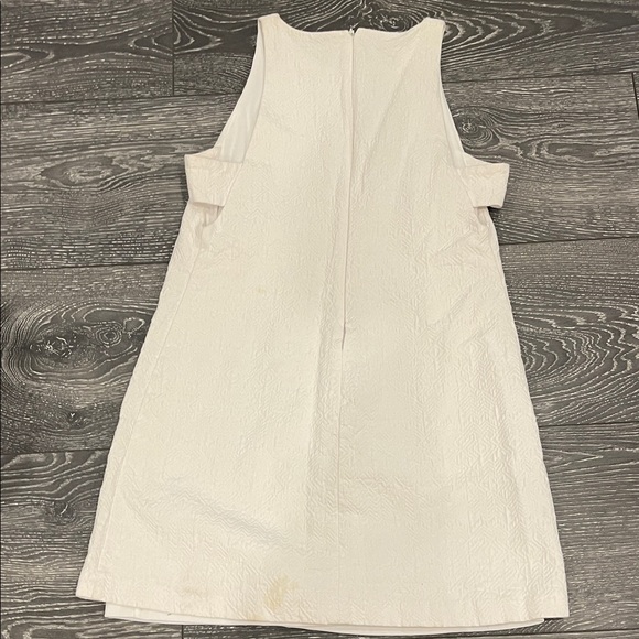 Zara Textured White Mini Dress - Picture 6 of 8